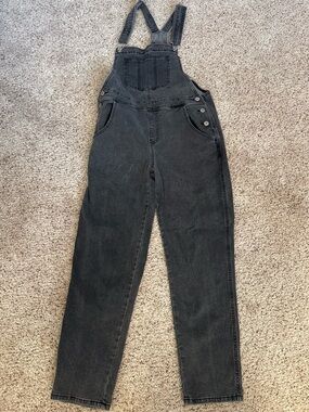 Amazon Women's Black Denim Overalls Jumpsuit